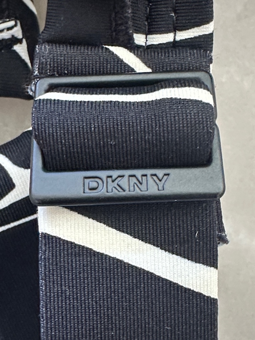 DKNY Ruffle Plunge Neck One Piece Swimsuit - Picture 12 of 16